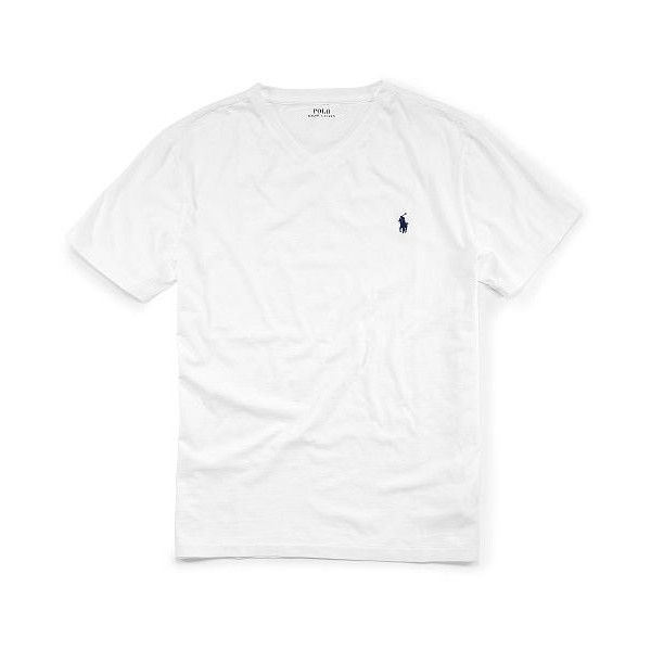 PLAYERA CUELLO EN V RALPH LAUREN WHITE