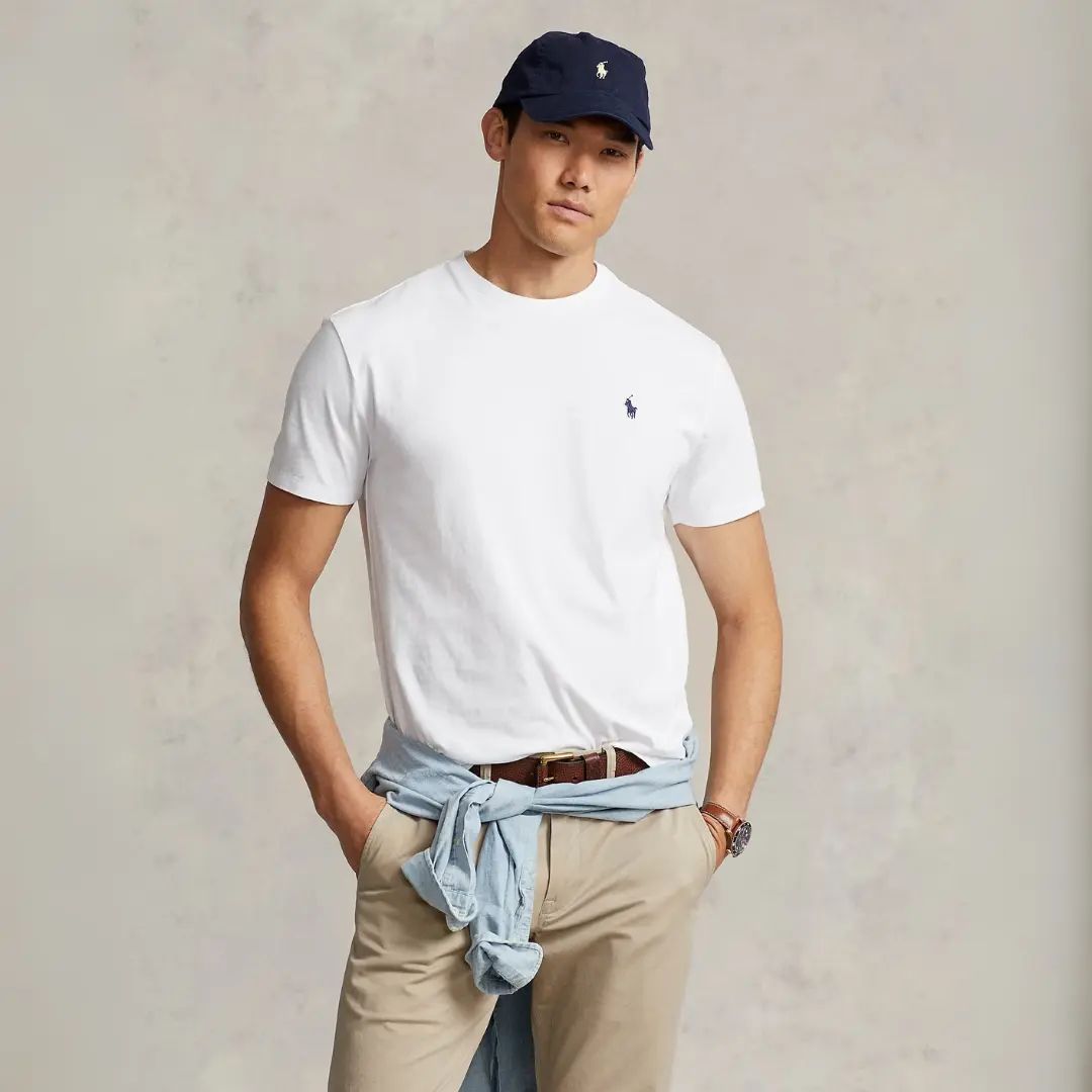 PLAYERA CUELLO REDONDO RALPH LAUREN WHITE